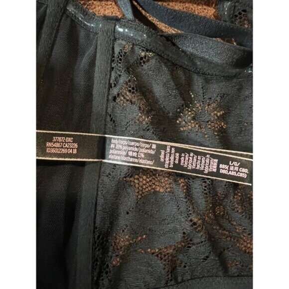 Victoria's Secret Malibu Very Sexy Bustier Bra Lace Large Bra removable straps - Picture 4 of 8